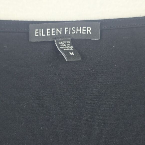 Eileen Fisher Viscose Tank Dress In Black Women's Medium - Picture 4 of 9
